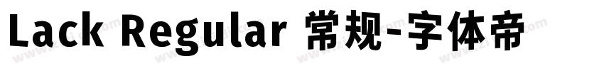 Lack Regular 常规字体转换